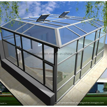 Casa de vidrio de aluminio que ahorra energía / terraza acristalada de aluminio